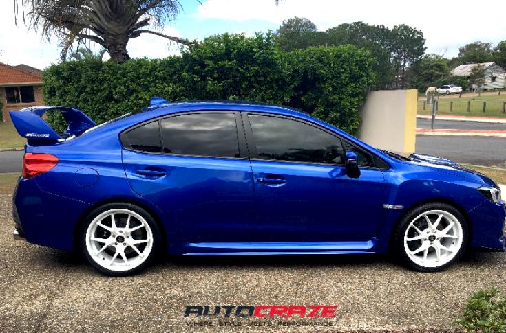 SUBARU WRX SKYLINE MATTE BLACK MACHINED FACE